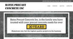 Desktop Screenshot of batesprecastconcrete.com